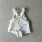 [66-90cm] ウサギ デザイン ボア サロペット - Image 2