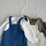 [73-100cm] リボン サロペット - Image 10