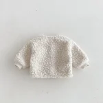 [73-110cm] フラワー&ウサギ 刺繡 アウター