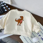 [80-130cm] 恐竜プリント トレーナー - Image 9