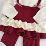 [66-90cm]可愛い レイヤード セットアップ