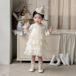 [73-100cm]キャミチュールワンピース&やわらかインナートップス