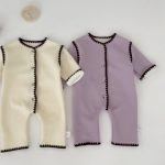 [66-90cm] スカラップ 裏起毛 カバーオール - Image 14