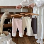 [73-100cm] ロールヘム 裏起毛 レギンス - Image 2