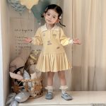 [73-100cm]切替プリーツスカート カレッジ風 カートゥーン - Image 8