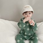 [66-90cm]雪の結晶柄 オールインワン - Image 3