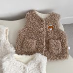 [73-120cm] カートゥーン 裏起毛 ベスト - Image 10