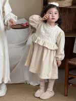 [90-140cm]レース クリーム プリンセス ワンピース - Image 6