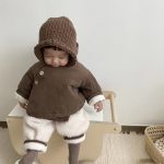 [73-100cm]韓国風 厚手 暖かい 帽子付き コート - Image 5