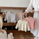 [73-100cm] フリル襟 裏起毛 インナー - Image 2