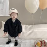 [73-110cm]アルファベット入り コート - Image 2