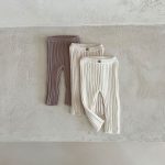 [73-100cm]韓国風 暖かい 裏起毛 リブ レギンス - Image 5