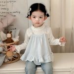 [73-100cm]インナートップス&デニムフレアパンツ スウィート キャミチュニック - Image 6