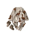 [66-100cm]アルパカ柄 オールインワン - Image 3