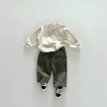 [73-120cm] ポケット付き カジュアル パンツ - Image 3