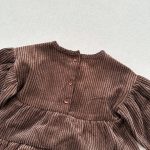 [80-130cm] INS映え レトロ コーデュロイ ワンピース - Image 12