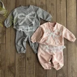 [73-100cm]トップス or パンツ or セットアップ リボン ルーズ 着心地良い - Image 7