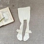 [66-90cm] レース襟花柄 ロンパース OR タイツ - Image 8