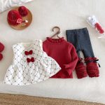 [73-100cm] リボン 中綿 ベスト - Image 5