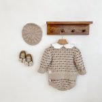 [66-100cm]ダイヤ柄 ニット カーディガン、ロンパース - Image 7