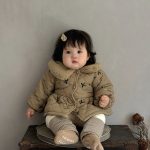 [66-100cm] 蝶結 裏起毛 コットン アウター - Image 3