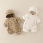 [66-100cm] 韓国風 シンプル あったか カバーオール - Image 3