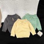 [73-110cm] おしゃれ 透かし編み ニット - Image 4