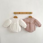 [66-90cm] キュートなフリルレースプラッシュ ロンパース - Image 14