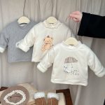 [73-110cm] カートゥーン 裏起毛 トップス - Image 5