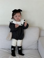 [66-90cm]暖かい ポンポン付き ロンパース - Image 5