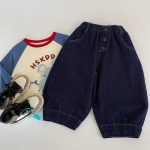 [90-140cm]ダブルボタン 長ズボン - Image 2