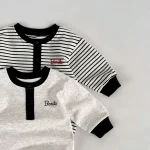 [66-90cm] 韓国風 英字プリント オールインワン - Image 4