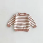 [80-130cm] ボーダー クールネック トップス - Image 9