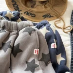 [80-130cm] 星柄 カジュアル ボア パンツ - Image 15