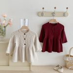 [73-110cm]シンプル ニット ワンピース - Image 5