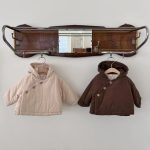 [73-100cm]韓国風 厚手 暖かい 帽子付き コート - Image 3