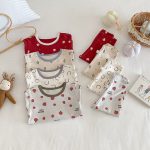 [73-100cm]総柄 カートゥーン ルームウェア セットアップ - Image 2