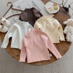 [66-100cm]ベーシック 無地 あったか ニット セーター - Image 11