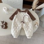 [66-90cm] キルティング サロペット&裏起毛 インナー - Image 11