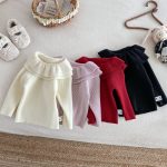 [66-100cm]ダブル フリル襟 ニット セーター - Image 11