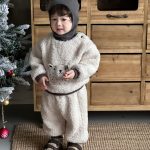 [73-110cm] 韓国風 くまさん、ライオン あったか セットアップ - Image 10