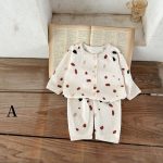 [66-100cm]ワッフル プリント セットアップ6 - Image 17