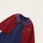 [80-140cm]リボンニットカーディガン&ジャンパースカート - Image 3