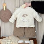 [73-110cm] カートゥーン 裏起毛 トップス - Image 4