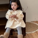 [66-90cm] 韓国風 丸襟 ワンピース - Image 13