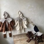 [73-100cm] 女の子 純色 ワンピース