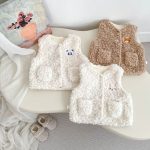 [73-120cm] カートゥーン 裏起毛 ベスト - Image 7