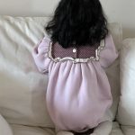 [66-90cm]フリル付き ロンパース