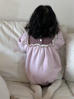 [66-90cm]フリル付き ロンパース