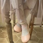 [73-100cm]リボン付き 暖かい レギンス